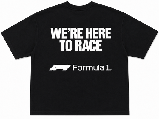F1 "Here to race" Graphic